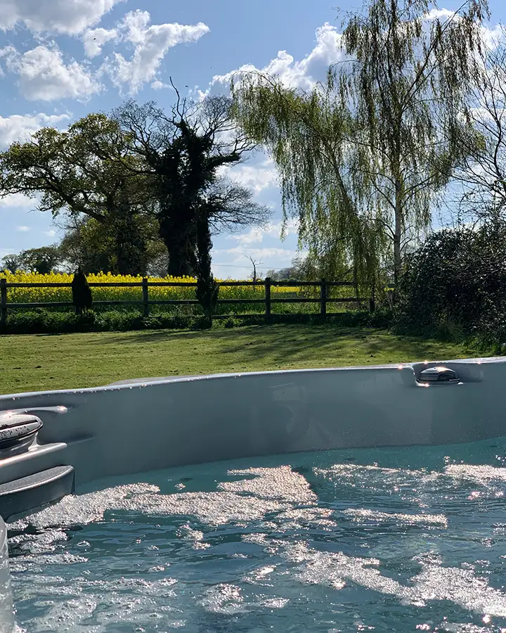 Chamery Hall Hot Tub With A View